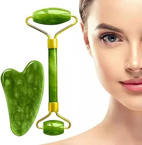 2-in-1 Jade Roller & Gua Sha Facial Massage Set