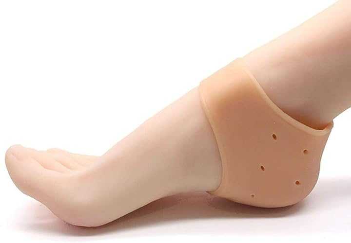 Silicone Heel Protectors – Gel Half Socks for Dry & Cracked Heels