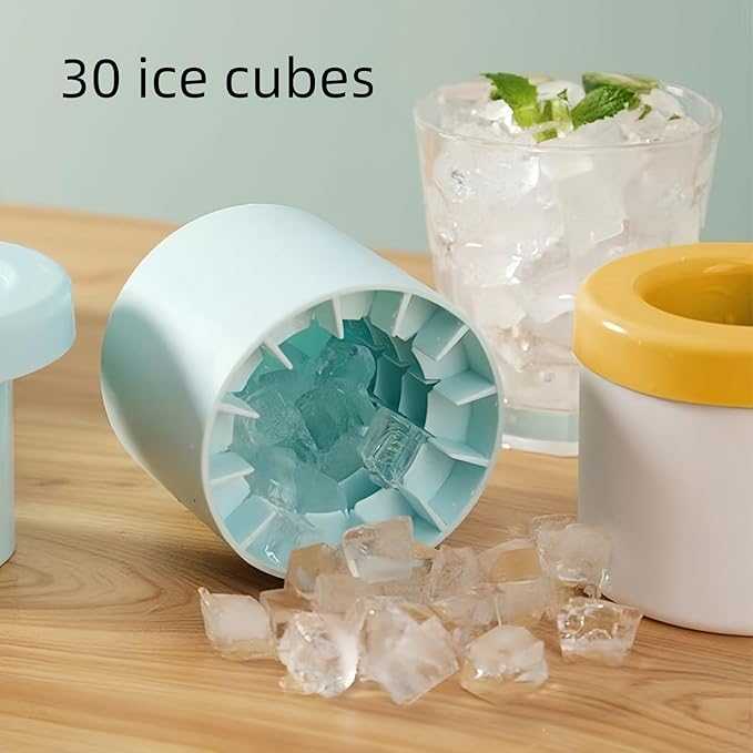 2-in-1 Silicone Ice Cube Maker & Storage Box – Portable Ice Tray