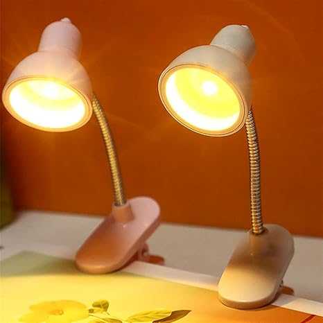 LifeBasket™ Mini LED Clip Reading Light – Flexible Clip-On Book & Desk Lamp