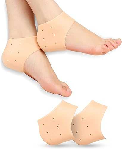 Silicone Heel Protectors – Gel Half Socks for Dry & Cracked Heels