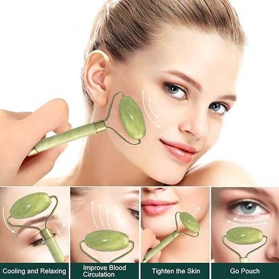 2-in-1 Jade Roller & Gua Sha Facial Massage Set