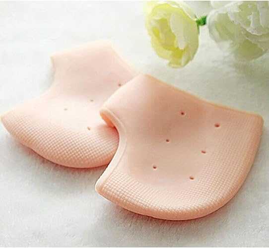 Silicone Heel Protectors – Gel Half Socks for Dry & Cracked Heels