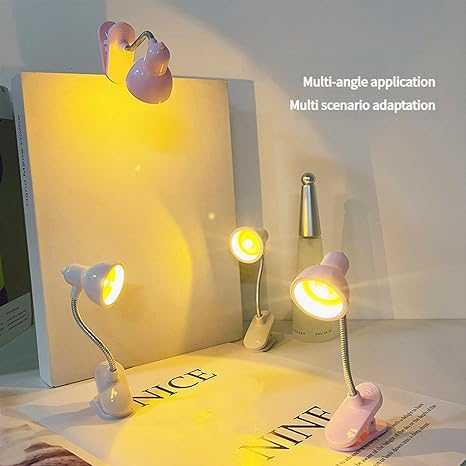 LifeBasket™ Mini LED Clip Reading Light – Flexible Clip-On Book & Desk Lamp