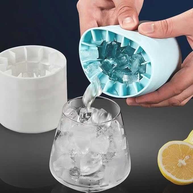 2-in-1 Silicone Ice Cube Maker & Storage Box – Portable Ice Tray