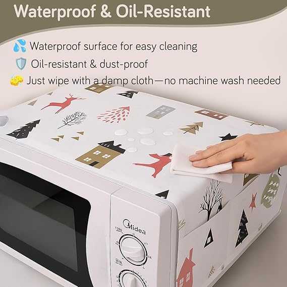 Premium Microwave Oven Cover 85×35cm – Waterproof & Dustproof Kitchen Protector