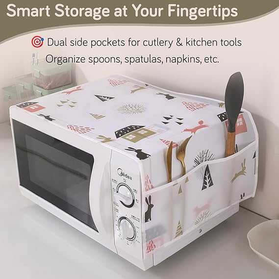 Premium Microwave Oven Cover 85×35cm – Waterproof & Dustproof Kitchen Protector