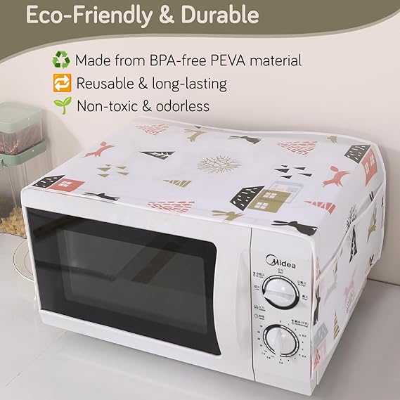 Premium Microwave Oven Cover 85×35cm – Waterproof & Dustproof Kitchen Protector