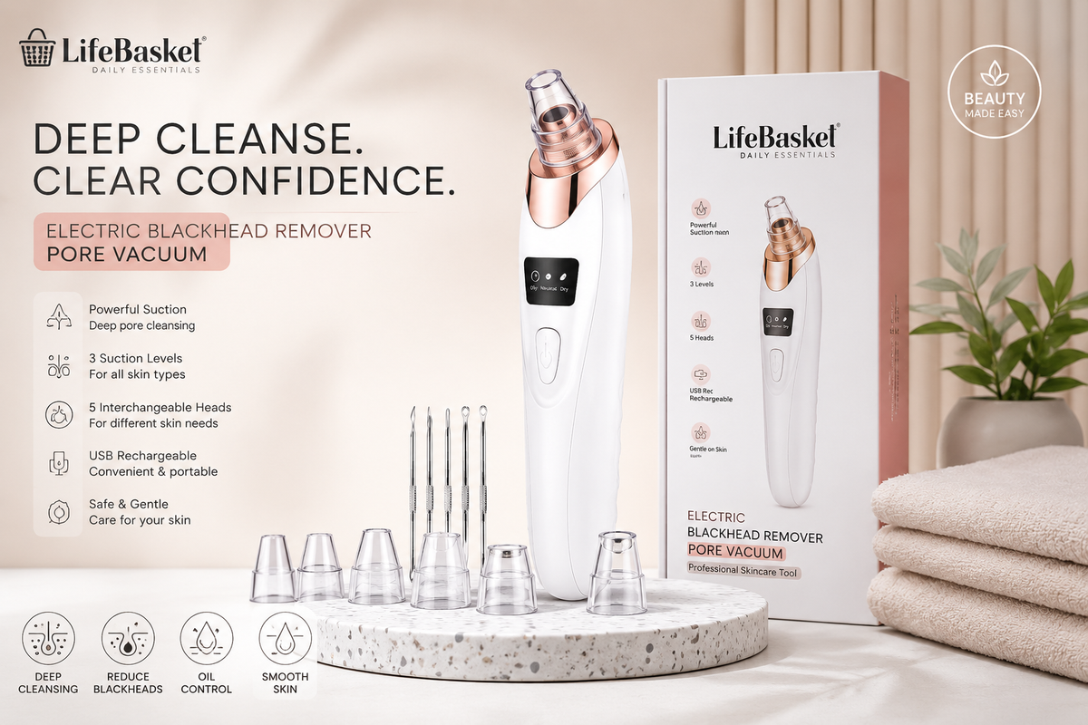 Electric Blackhead Remover Pore Vacuum – Facial Deep Cleansing Tool