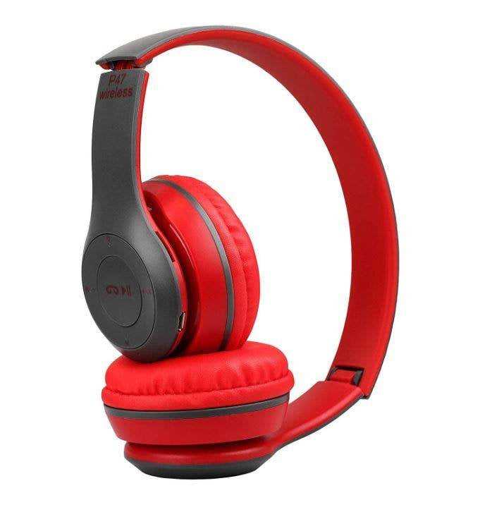 P47 Wireless Bluetooth Headphones – Foldable Headset with FM Radio