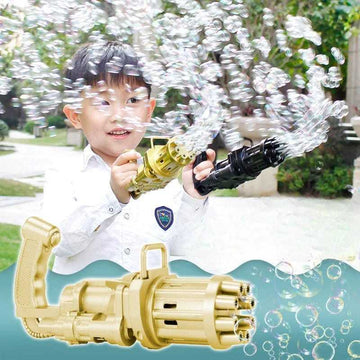 Automatic Bubble Gun Machine for Kids – Fun Outdoor Bubble Blaster Toy | Random Color