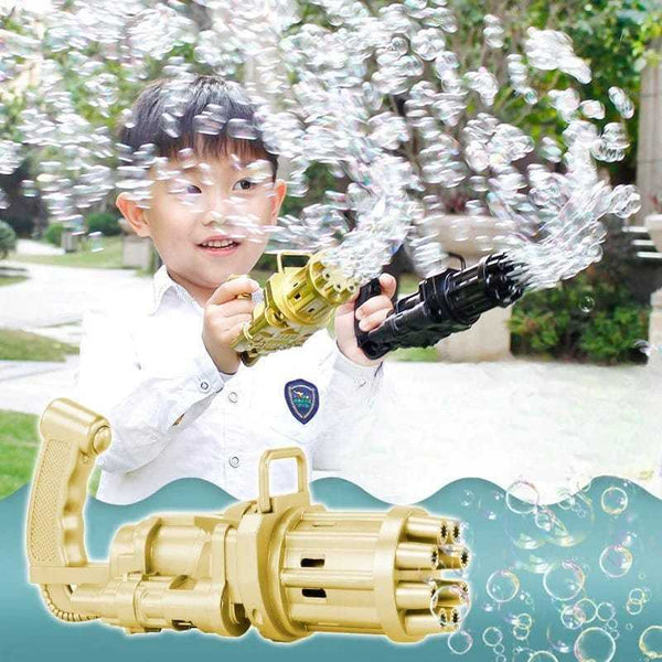 Automatic Bubble Gun Machine for Kids – Fun Outdoor Bubble Blaster Toy | Random Color