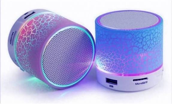Bluetooth RGB Light Speaker – Portable Wireless Speaker with USB & Micro SD Support