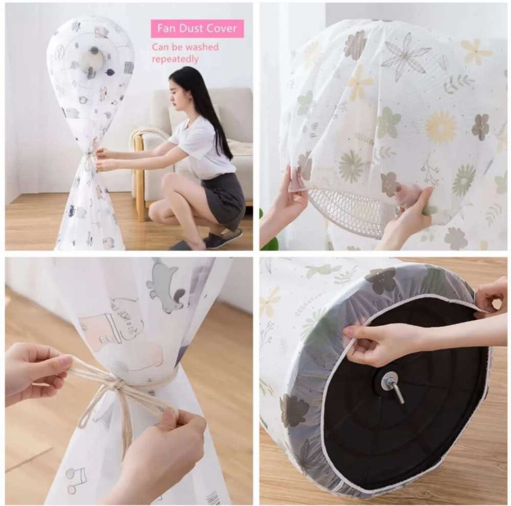 Full Pedestal Fan Cover – Dustproof & Protective Fan Storage Cover
