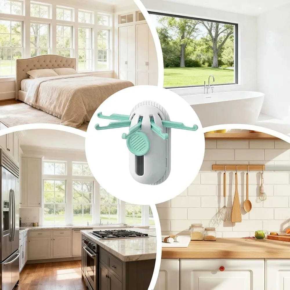 5-Claw Retractable Wall Hook – Space-Saving Foldable Organizer for Kitchen, Bathroom & Home