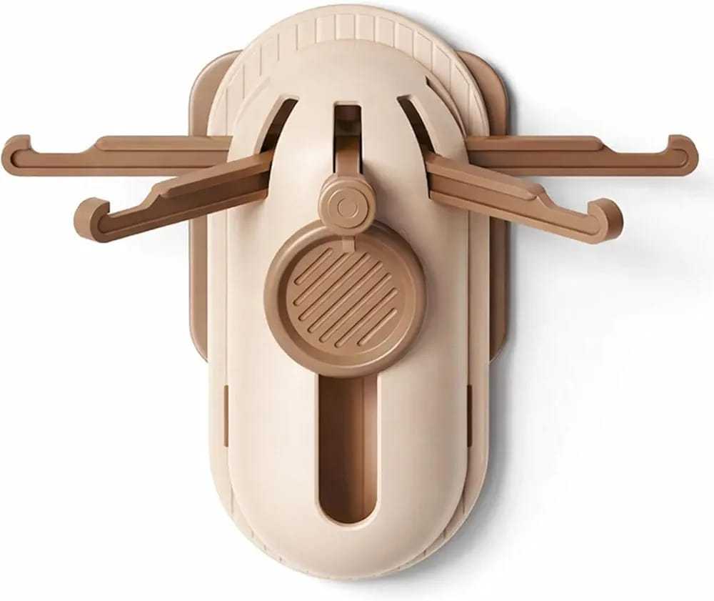 5-Claw Retractable Wall Hook – Space-Saving Foldable Organizer for Kitchen, Bathroom & Home