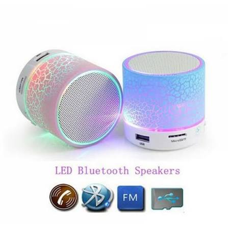 Bluetooth RGB Light Speaker – Portable Wireless Speaker with USB & Micro SD Support
