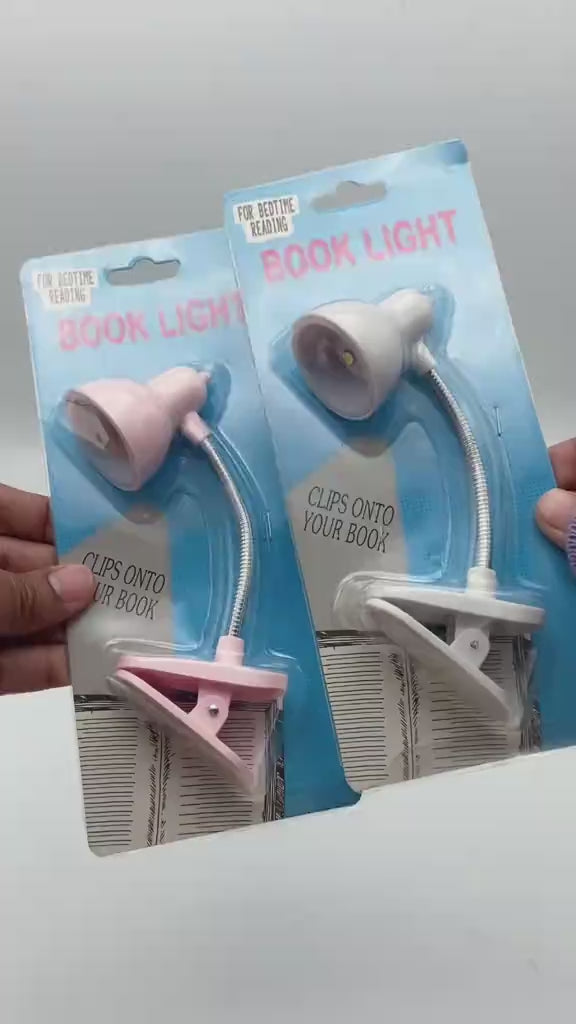 LifeBasket™ Mini LED Clip Reading Light – Flexible Clip-On Book & Desk Lamp