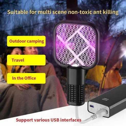 Electric Mosquito Racket – USB Rechargeable Fly & Mosquito Killer
